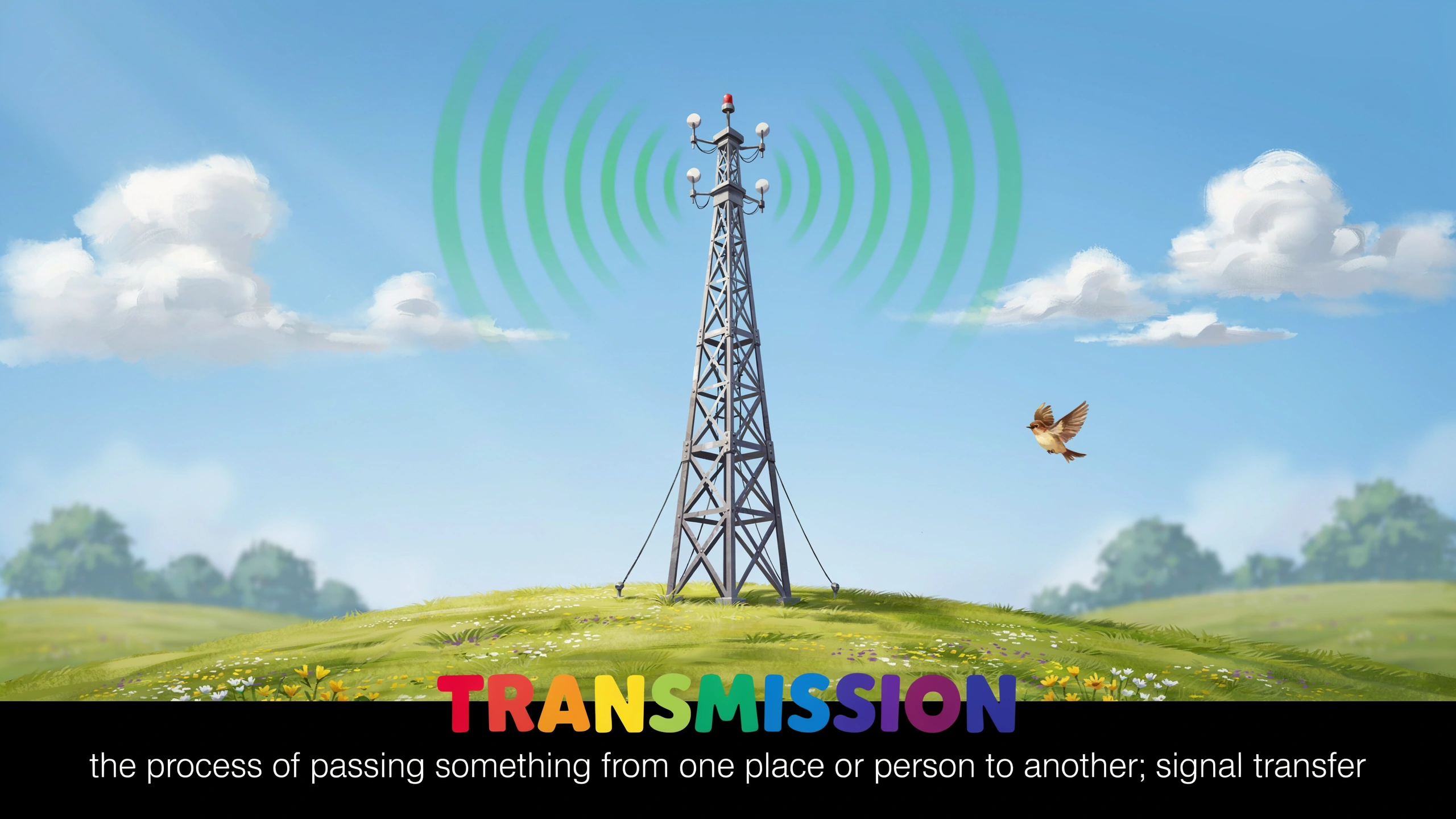 English Illustration for transmission